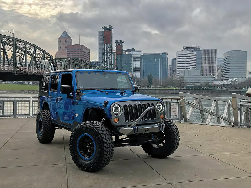 2007-2018 Wrangler JK Switchback LED Halo Headlights Amber White Switchback - View 5 | Dirty Garage