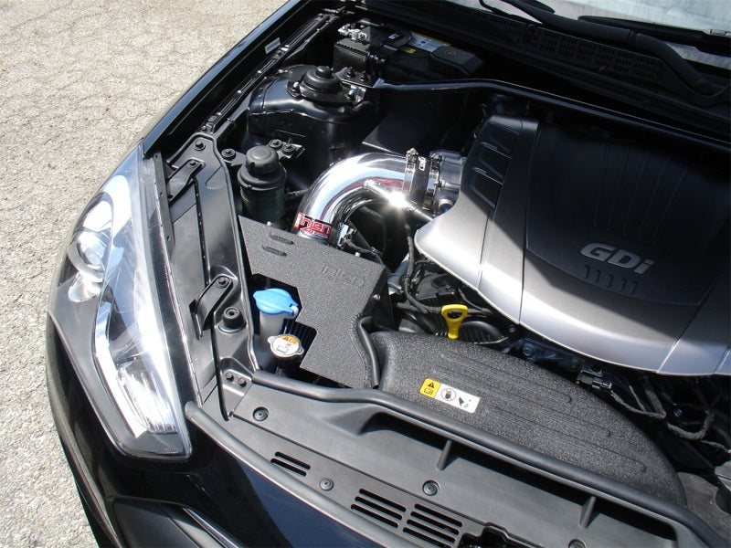 2013-2016 Genesis Coupe 3.8L V6 Black SP Series Short Ram Intake w/ Heat Shield & Cover - View 2 | Dirty Garage