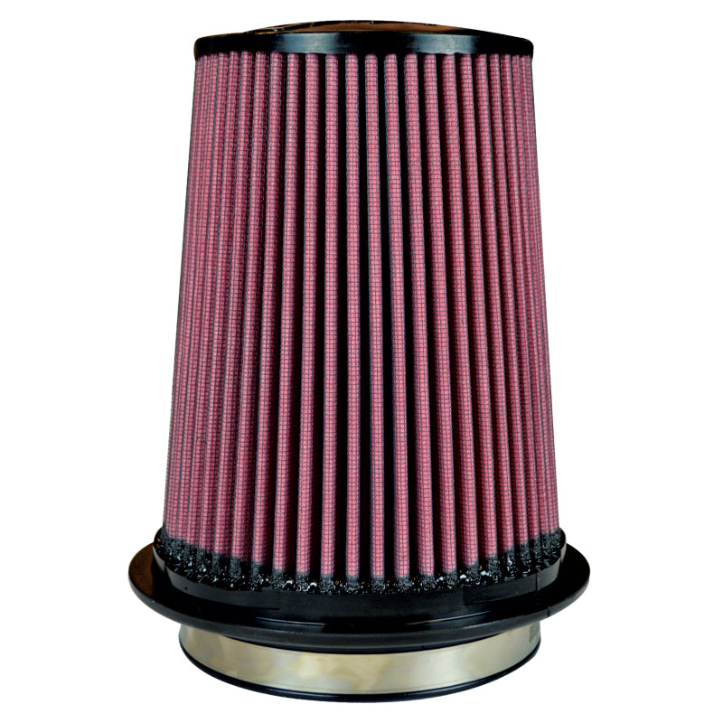 Universal Oiled Air Filter 5" Flange ID 7" Twist Lock Base 7.9" Media Height 5" Top | Dirty Garage