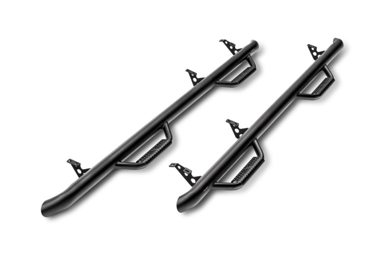 2007-2017 Tundra Double Cab 3" Textured Black Cab Length Nerf Bars | Dirty Garage