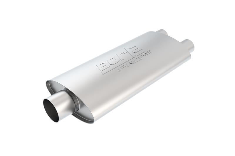 Borla Pro-XS 2.5in Tubing 19in x 4in x 9.5in Oval Center/Dual Muffler - View 2 | Dirty Garage