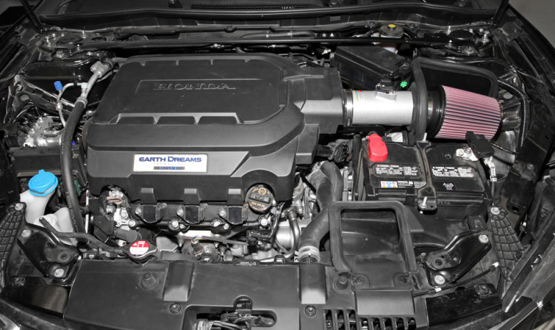 2013-2014 Accord 3.5L V6 69 Series Typhoon Air Intake System - Silver Cold Air Intake Kit - View 5 | Dirty Garage