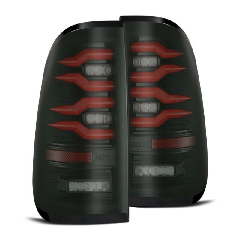 1997-2016 F-150 & Super Duty Luxx-Series LED Tail Lights Black/Red | Dirty Garage