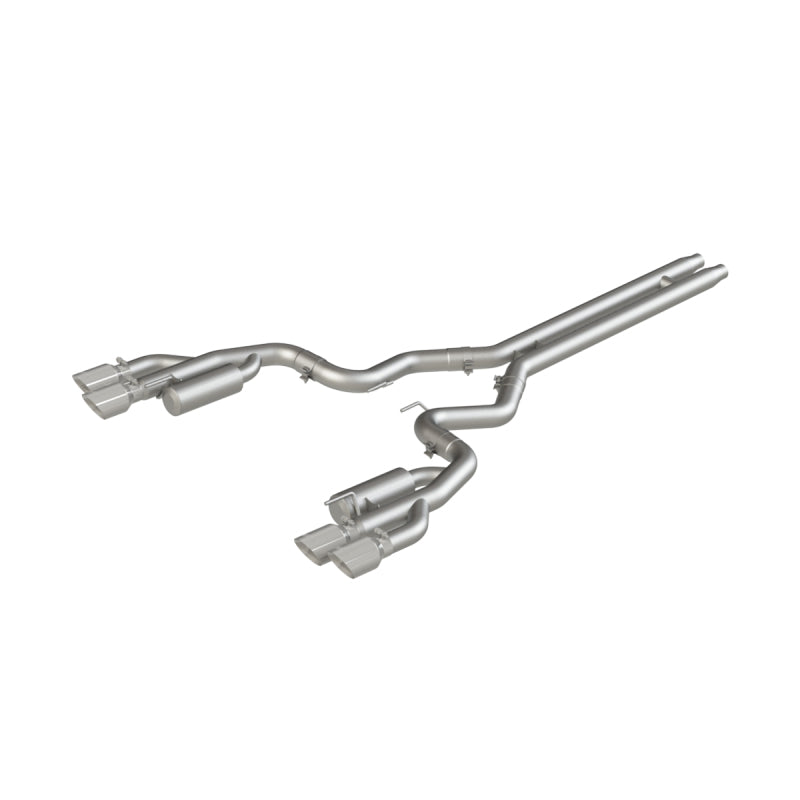 2018-2019 Mustang GT 5.0 3" Cat Back Quad Tip Race Version - View 2 | Dirty Garage