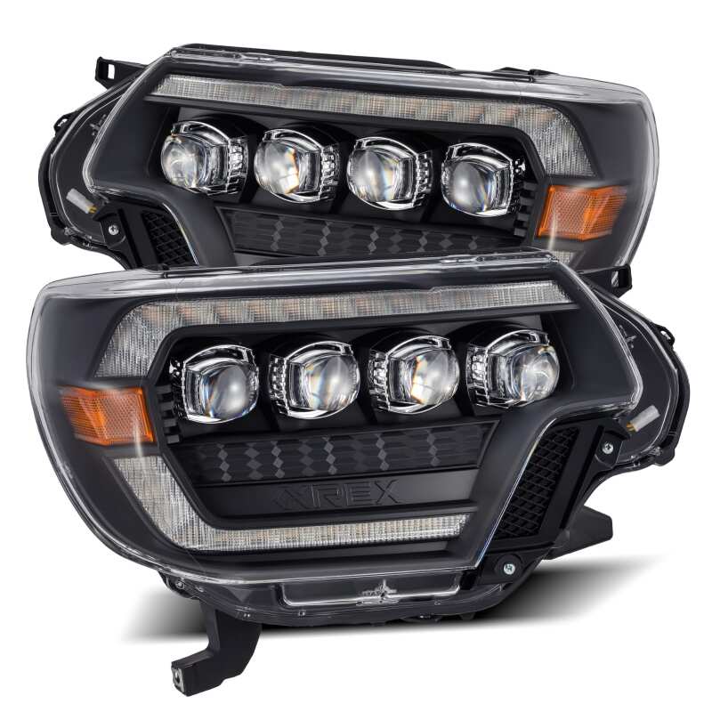 2012-2015 Tacoma Nova-Series LED Projector Black Headlights Active Light Sequential Signal DRL | Dirty Garage
