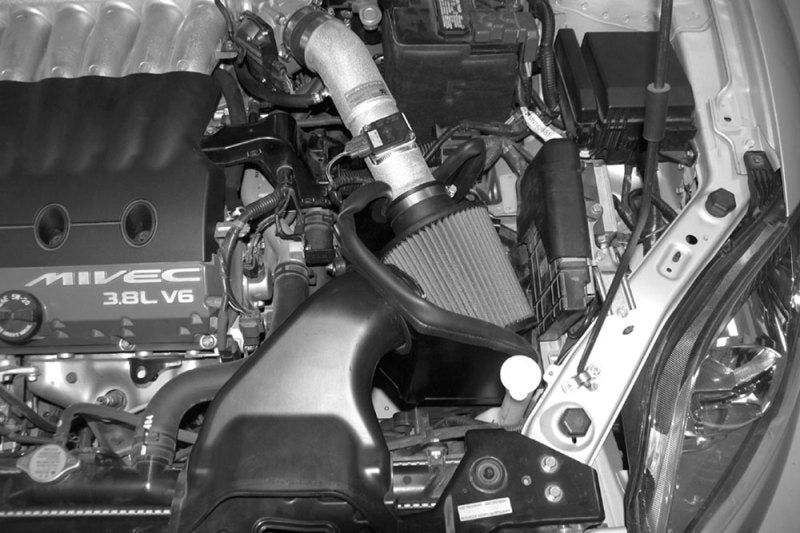 Universal 06 Eclipse GT 3.8L V6 Red Typhoon Short Ram Intake - View 4 | Dirty Garage