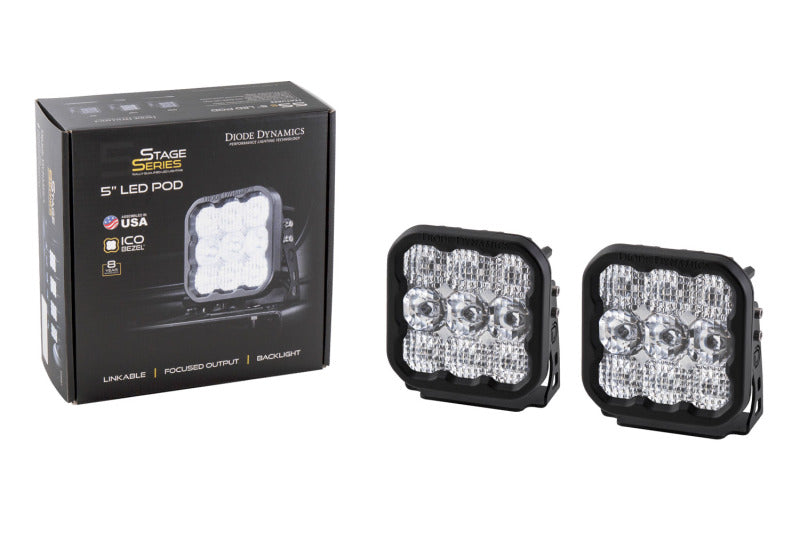 Universal SS5 Pro White Combo LED Pods - View 4 | Dirty Garage