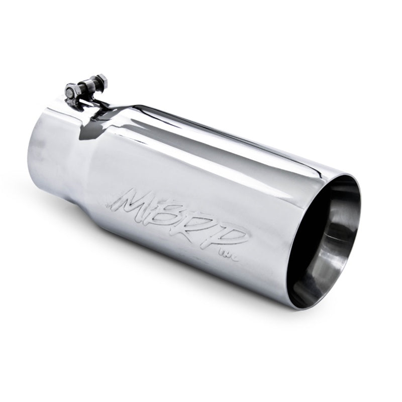 Universal 5 OD Dual Wall Straight 4" Inlet 12" Length Tip | Dirty Garage