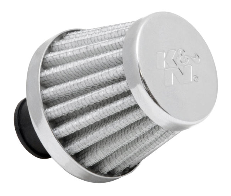 Universal 2in Base OD x .375in Flange ID x 1.75in H Rubber Base Crankcase Vent Filter - White | Dirty Garage