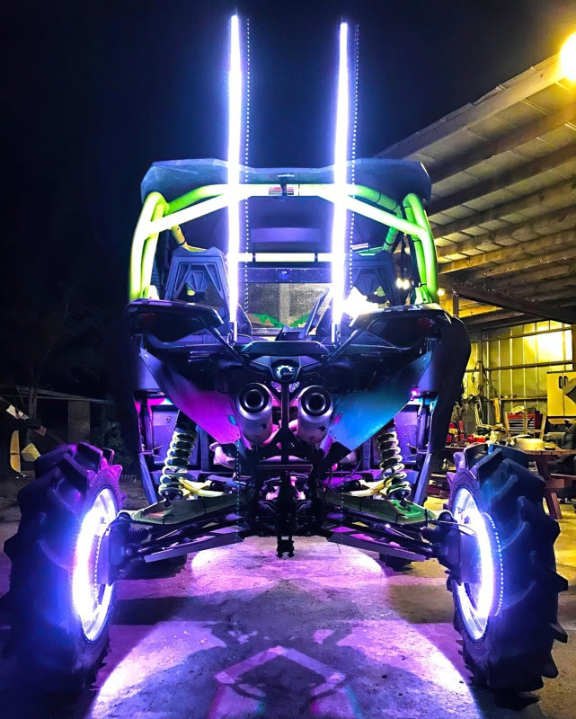 Universal Off-Road 4ft LED Whip ColorSHIFT - View 4 | Dirty Garage