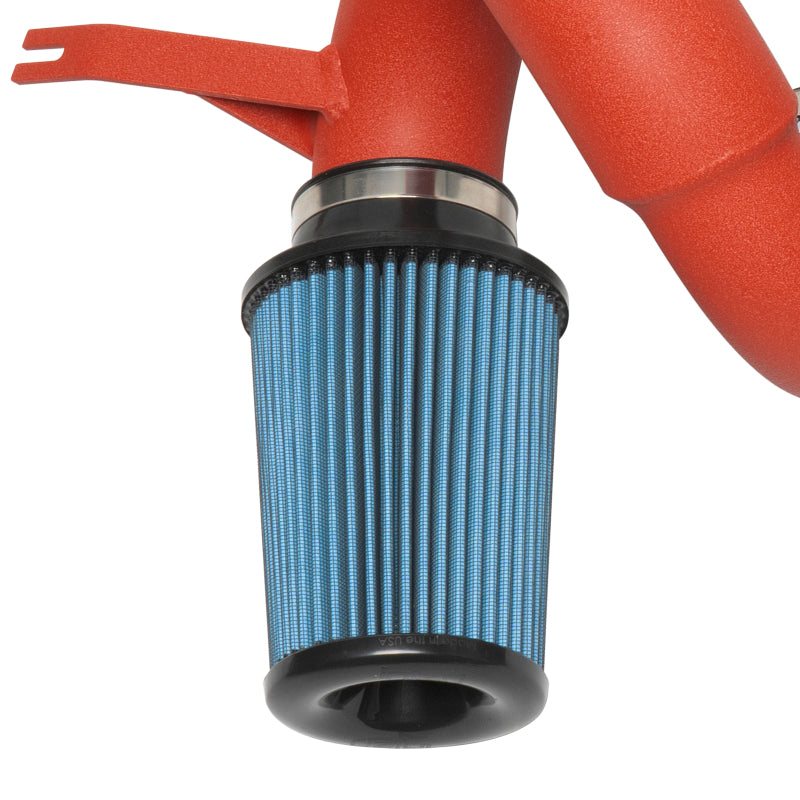 2018-2020 Stinger 3.3L Twin Turbo Wrinkle Red SP Series Short Ram Cold Air Intake - View 6 | Dirty Garage