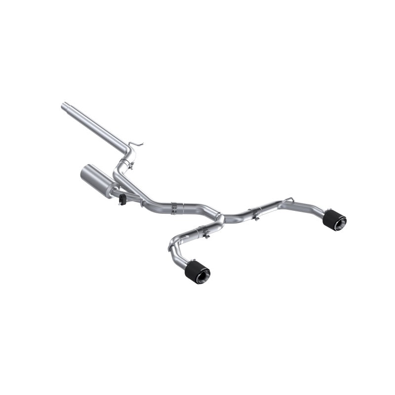 2022 Golf GTI MK8 3" Cat Back Exhaust 2.5" Dual Split Rear Carbon Fiber Tips | Dirty Garage