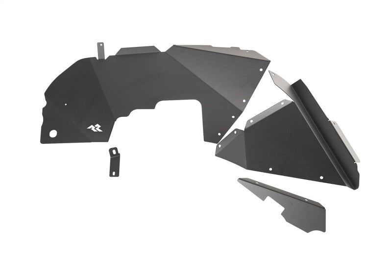 Rugged Ridge Inner Fender Liners Frnt Aluminum Black 18-20 Jeep Wrangler JL - View 7 | Dirty Garage