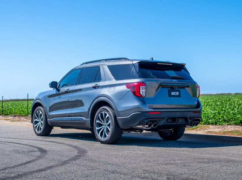 Borla 2020 Ford Explorer ST 3.0L V6 2.25in ATAK Exhaust - Chrome Tips - View 3 | Dirty Garage
