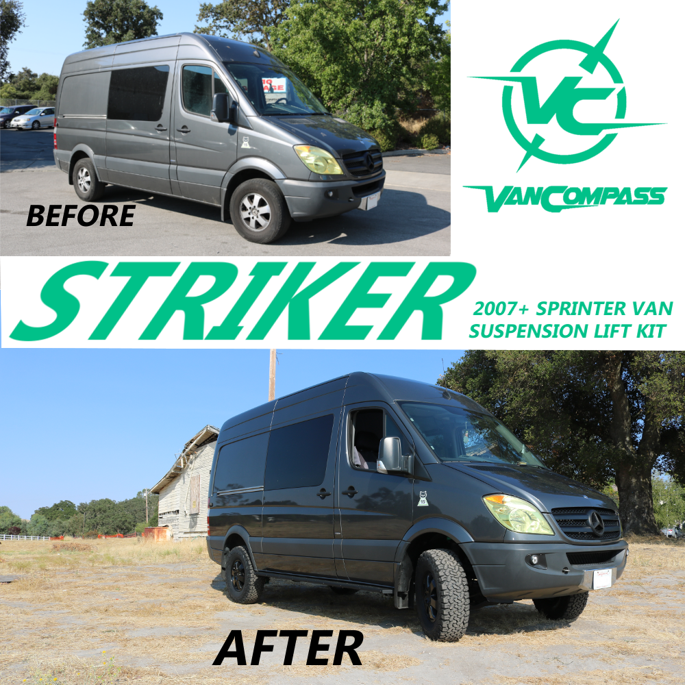 2010-2018 Sprinter 3500/3500XD 2WD Striker 2" Lift Kit Subcomponents, Front (7020)