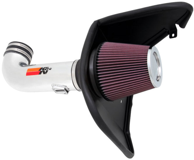 Universal 10 Camaro 6.2L V8 Polished Typhoon Short Ram Intake - View 2 | Dirty Garage