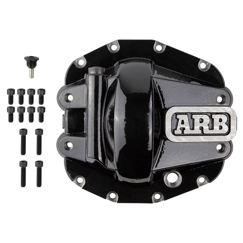 2018-2025 Gladiator/Wrangler Diff Cover Jeep JL Rubicon Front Black | Dirty Garage