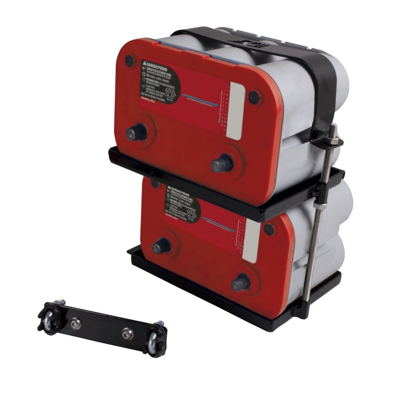 Rugged Ridge 97-06 Jeep Wrangler Dual Battery Tray - View 3 | Dirty Garage