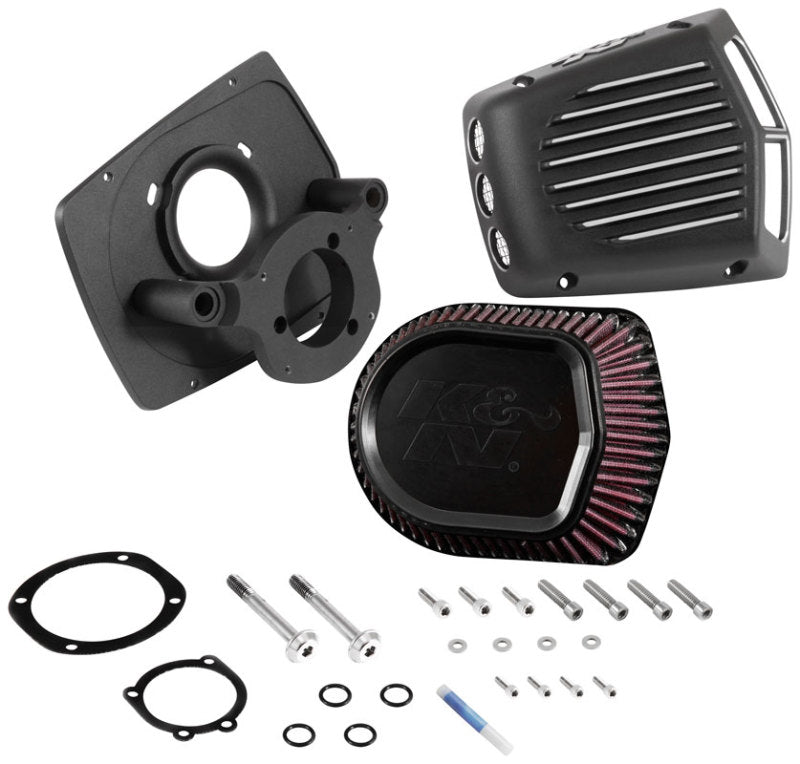 Street Metal Intake System for 2001-2016 Harley-Davidson Softail/Dyna - Shaker Black - View 11 | Dirty Garage