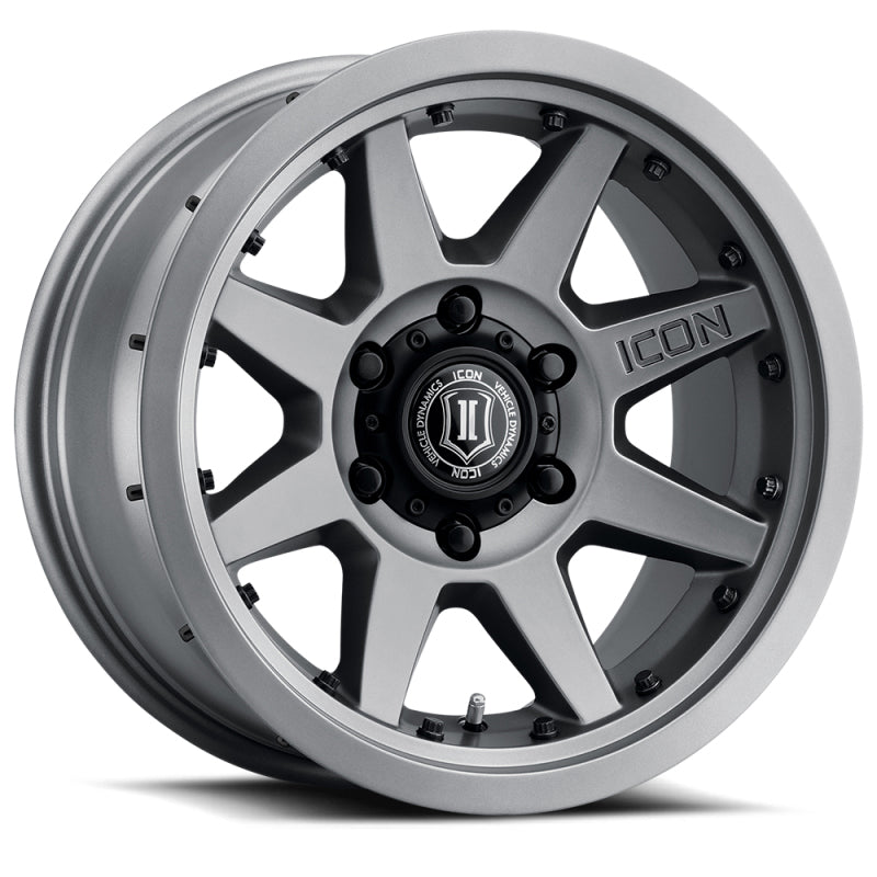 Universal Rebound Pro 17x8.5 6x5.5 0mm Offset 4.75" BS 106.1mm Bore Titanium Wheel | Dirty Garage