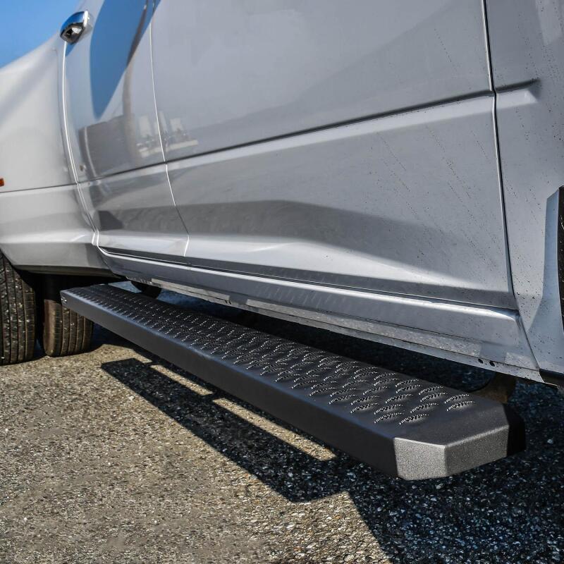 2006-2026 Ram 1500/HD Crew Cab Black 83" Grate Steps Running Boards - View 2 | Dirty Garage