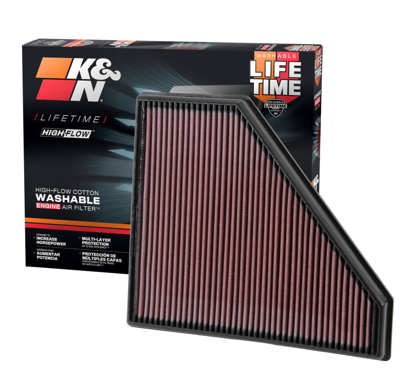 Replacement Panel Air Filter 12.313in OS L x 10.313in OS W x 1.188in H for 2013-2014 ATS - View 12 | Dirty Garage