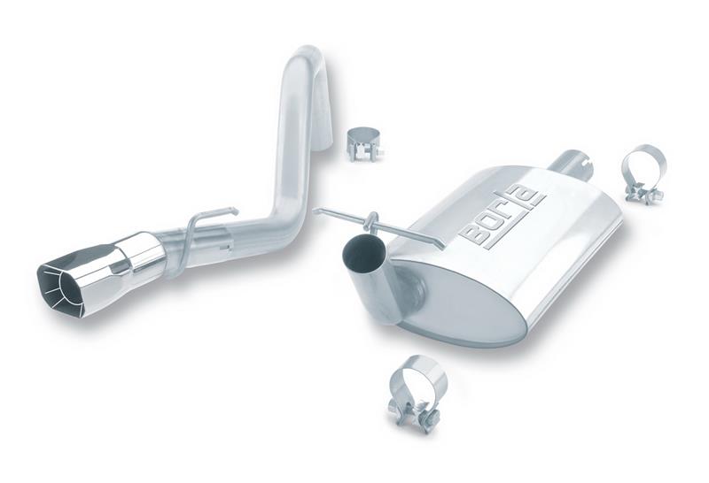Borla 91-95 Jeep Wrangler YJ 4.0L 6cyl 4WD 2Dr SS Single Right Rear Exit Cat-Back Exhaust - View 2 | Dirty Garage