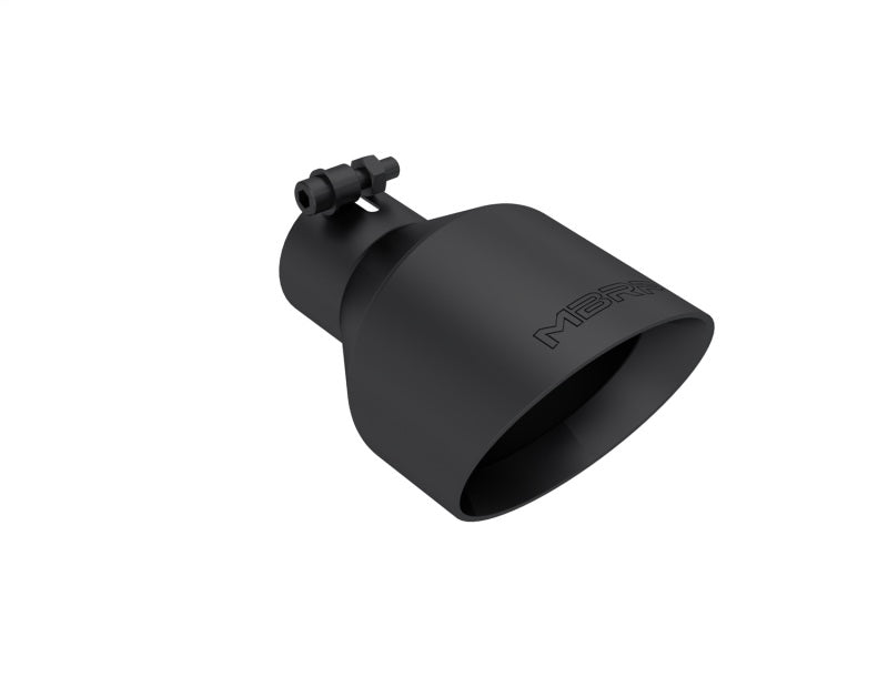 MBRP Black-Coated Tip 2.5in ID, 5in OD Out, 8in Length, Angle Cut, Dual Wall | Dirty Garage