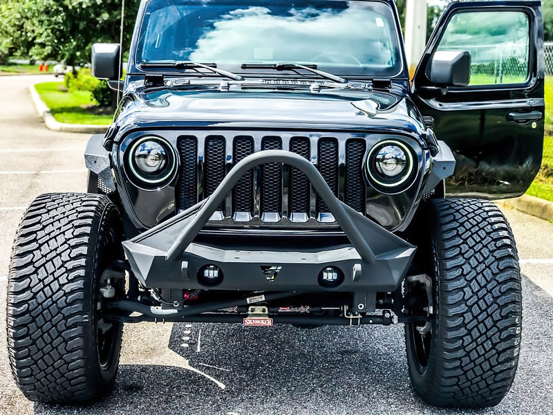 2018-2025 JL Gladiator Oculus Bi-LED Projector Headlights Matte Black 5500K - View 20 | Dirty Garage