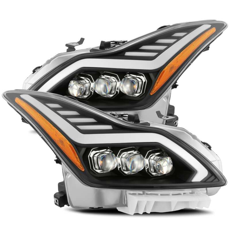 2008-2015 G37 Q60 Nova-Series LED Projector Jet Black Headlights Active Light Sequential Signal | Dirty Garage