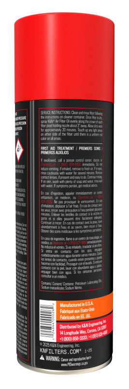 Universal 6.5 OZ Aerosol Spray Air Filter Oil - View 7 | Dirty Garage
