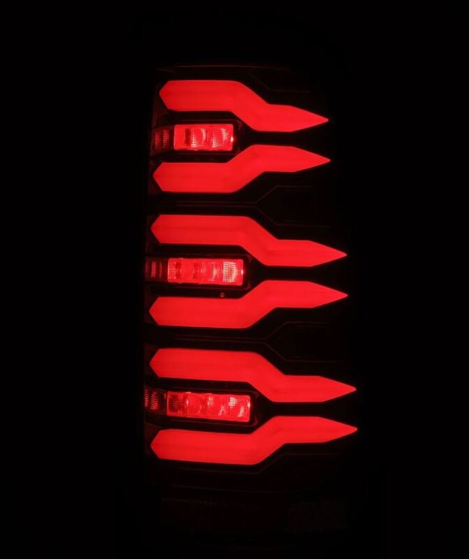 1999-2006 GM HD Luxx-Series LED Tail Lights Black Red - View 4 | Dirty Garage