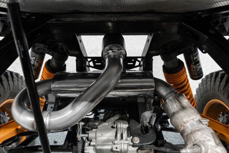 2021-2022 Commander 1000R Performance Series Slip On Exhaust Center Exit - View 3 | Dirty Garage