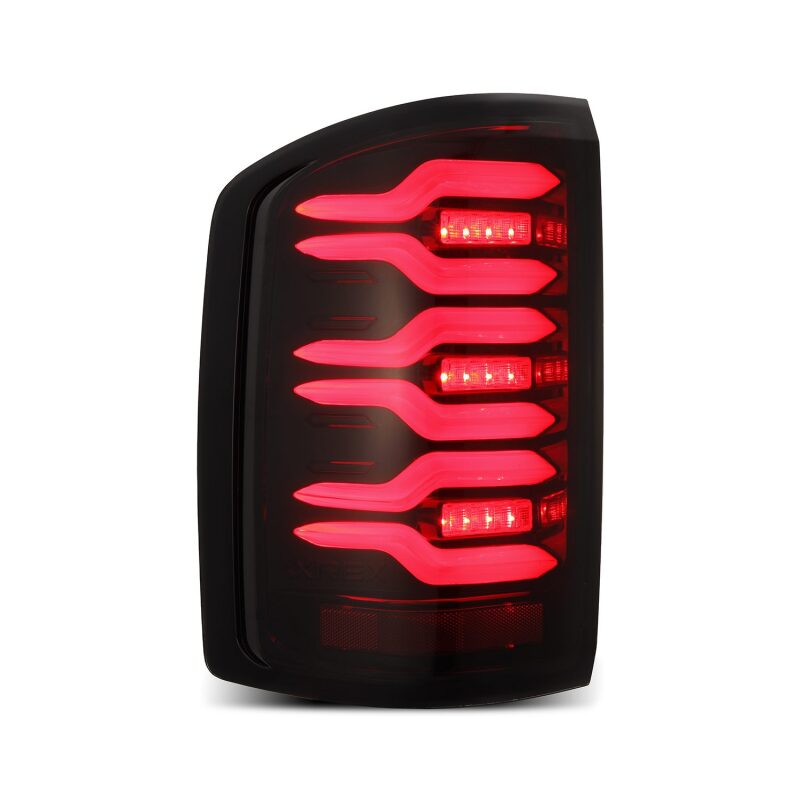 2014-2018 GM 1500 2500HD 3500HD Luxx-Series LED Tail Lights Black Red Active Light Sequential Signal - View 2 | Dirty Garage