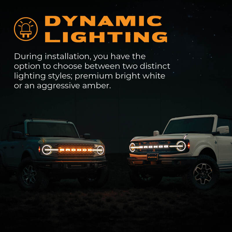 2021-2023 Bronco Luminix LED Grille Emblem - View 4 | Dirty Garage