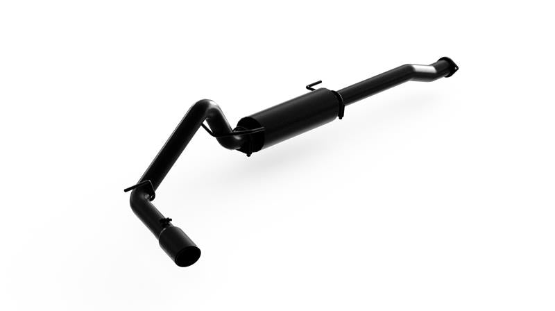 2016 Toyota Tacoma 3.5"L Cat Back Single Side Exit Black Exhaust System | Dirty Garage