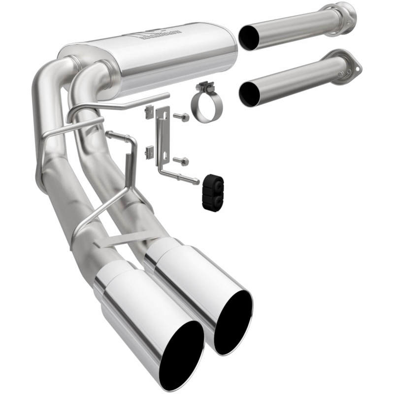 2015-2021 F-150 Street Series Cat-Back Performance Exhaust System Polished Side Exit | Dirty Garage