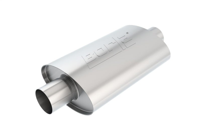 Borla XR-1 Racing Sportsman 2 1/2 inch Outlet / 2 1/2 inch Inlet 12in Case Oval Muffler - View 2 | Dirty Garage