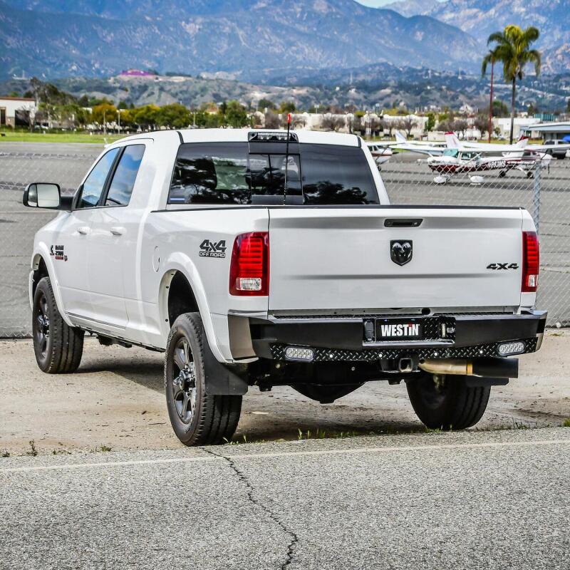2009-2026 Ram 1500 / HD HDX Bandit Black Rear Bumper - View 3 | Dirty Garage