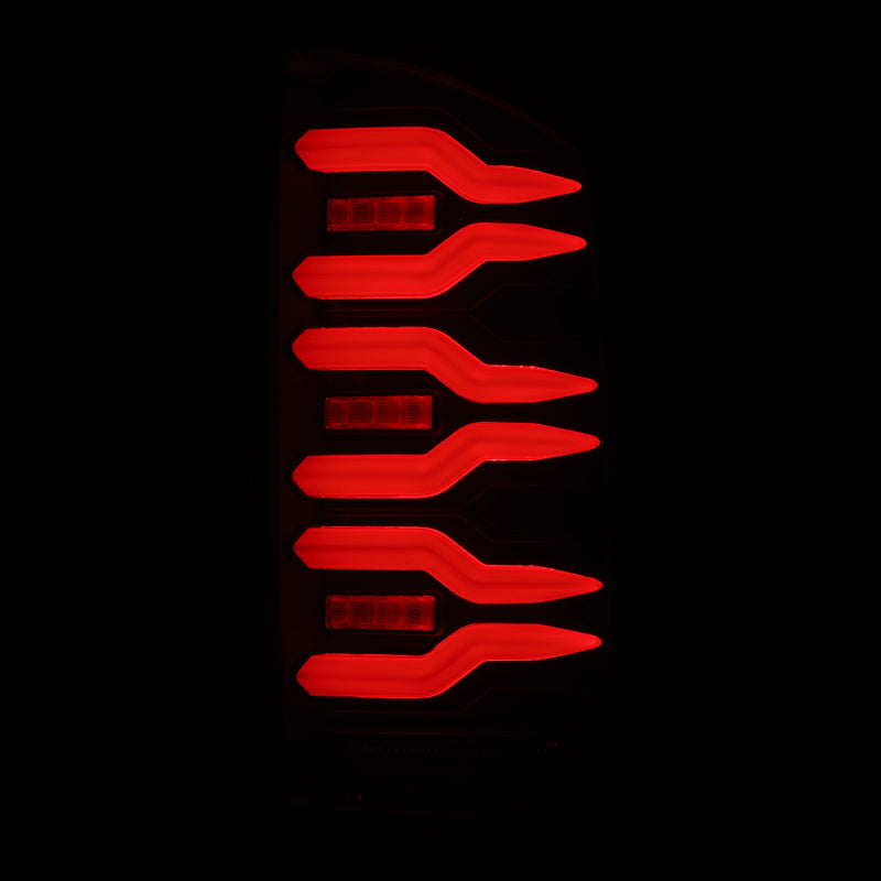 2007-2009 Ram 1500 2500 3500 Luxx-Series LED Tail Lights Pair Black - View 3 | Dirty Garage