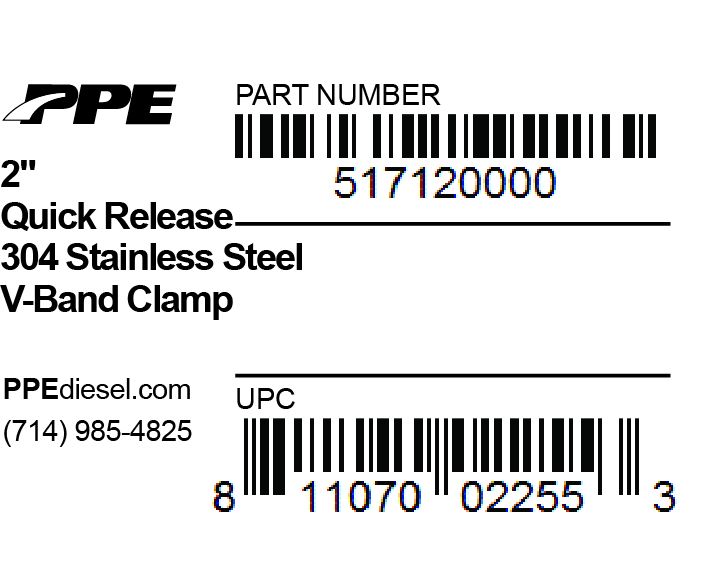 Universal 2.0 Inch V Band Clamp Quick Release - View 3 | Dirty Garage