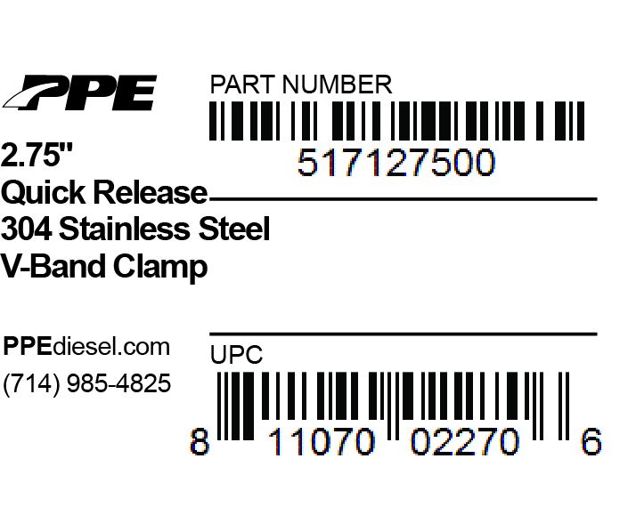 Universal 2.75 Inch V Band Clamp Quick Release - View 3 | Dirty Garage