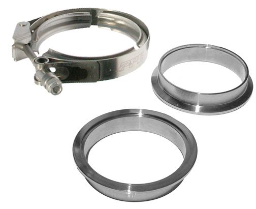 Universal 3.0 Inch QR Aluminum V-Band 3 Pc Set 1C 1M 1F | Dirty Garage