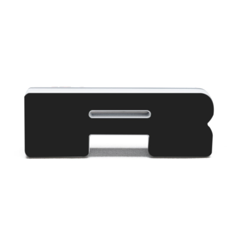 Universal Illuminated LED Letter Badge Matte Black | Dirty Garage