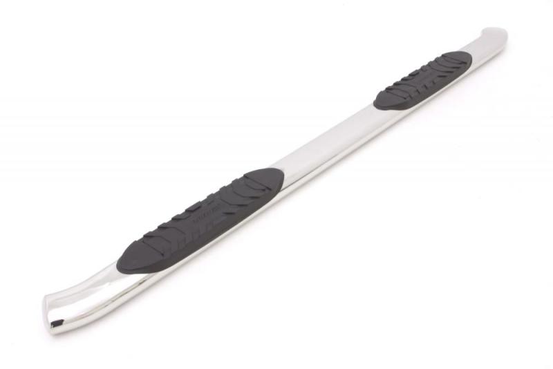 2007-2017 Silverado 1500 Crew Cab 5" Polished Curved Oval SS Nerf Bars - Pair | Dirty Garage