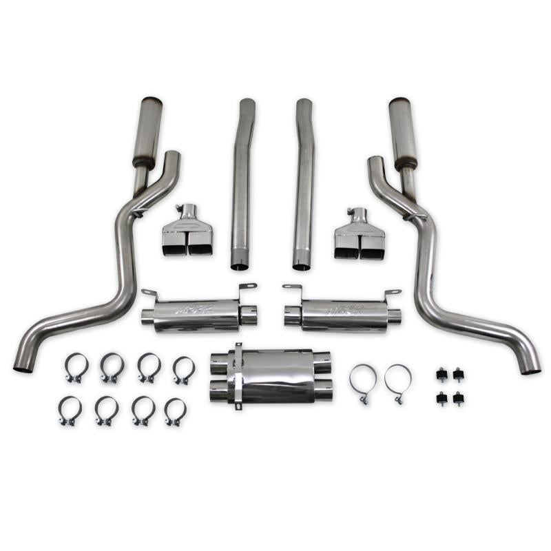 2008-2011 Dodge Challenger SRT8 6.1L Hemi T304 Cat Back Dual Split Rear - View 4 | Dirty Garage