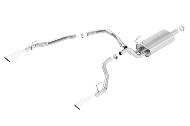 Borla Cat-Back Touring 09-15 Ram 1500 5.7L EC SB Truck Single Spilt Rear Exit Through Bumper - View 3 | Dirty Garage