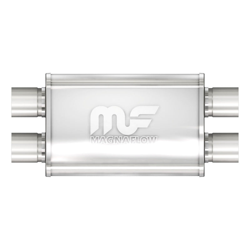 Universal Muffler Mag Stainless Steel 14x4x9 2.5 D/D | Dirty Garage