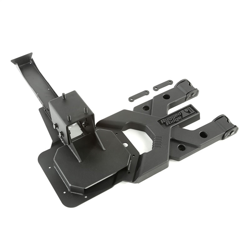 Rugged Ridge Spartacus HD Tire Carrier Kit 07-18 Jeep Wrangler - View 9 | Dirty Garage