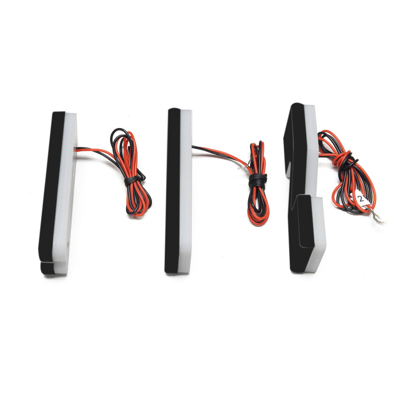 Universal Illuminated Matte Black C Letter LED Badge - View 8 | Dirty Garage